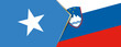 © Ekaterine - Somalia and Slovenia flags, two vector flags.