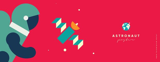 Wall Mural - space. cosmos. vector illustrations. simple flat illustrations about space and the science of the un