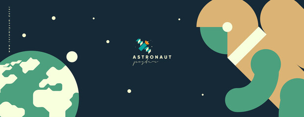 Wall Mural - space. cosmos. vector illustrations. simple flat illustrations about space and the science of the un