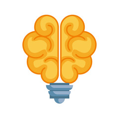 Sticker - bulb brain organ