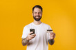 © Drobot Dean - Happy mid aged brunette bearded man