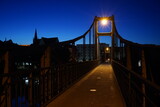 Fototapeta Miasto - Passau, Fünferlsteg am Abend, Blaue Stunde