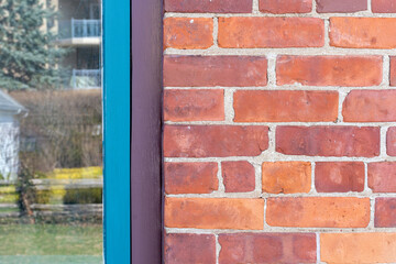 brick wall with window