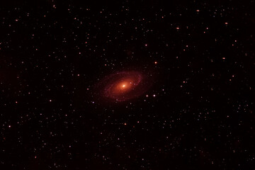 Wall Mural - galaxy in red colors. elements of this image were furnished by nasa.