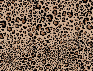 Sticker - Seamless leopard design pattern, animal print.