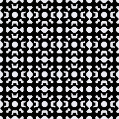 Sticker - Vector black and white kaleidoscopic shapes.