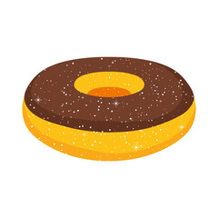 Sticker - sweet chocolate donut