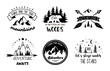 Set of adventure emblem designs. Vector travel quote. Explore sign label. Tourism badge. Outdoor summer design elements. wanderlust symbol, print for shirt.