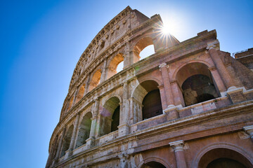 Wall Mural - View of Colosseum, Rome, Italy