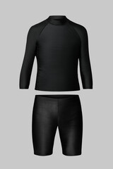 Men’s rash guard and shorts swimwear fashion