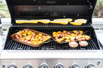 Wall Mural - Grilling potatoes