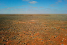 Flat Desert Plain With No Trees