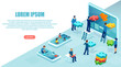 © Feodora - Vector of a software engineer team developing mobile app with children testing it on devices