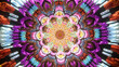 Vj trippy kaleidoscope yoga zen ethnic tunnel loop for chakra energy of background visual abstract illusion sacred geometry futuristic illustration