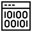 © SmashingStocks - A website coding icon in linear design