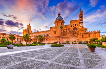 Fototapete - Palermo, Italy. Norman Cathedral in Sicily