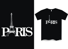 Paris Eiffel Tower T-Shirt Design 
