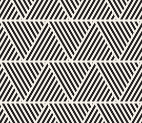 Wall Mural - vector seamless pattern. modern stylish abstract texture. repeating geometric triangular stripes
