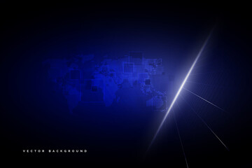 Wall Mural - abstract technology background hi-tech communication concept futuristic digital innovation backgroun