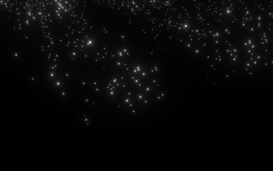 star universe background. night shining starry sky background 3d rendering. stars space, cosmos, mil