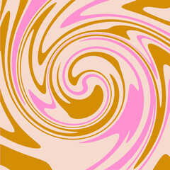 Wall Mural - Abstract background Swirl Spiral Pink and Gold Vector Illustration