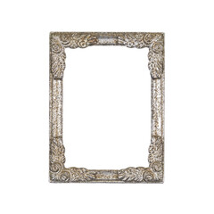 Wall Mural - Old metallic picture frame in vintage style 4:3 ratio