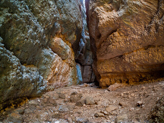 San Julian gorges located in the surroundings of the village of nueno located in the province of huesca