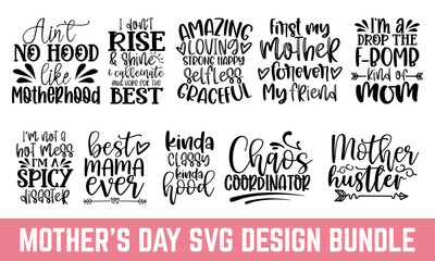 Mother’s day typography, svg, Design element for poster, Flyers, Invitations, Social Media, Prints, t shirt design, Handmade calligraphy vector illustration