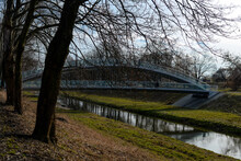 Glass Bridge In The Park In Lublin