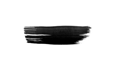 Wall Mural - single paint ink scratch isolated on white background. grungy blank line stroke. modern paint brush 