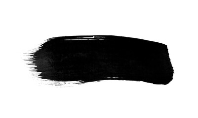 Wall Mural - single paint ink scratch isolated on white background. grungy blank line stroke. modern paint brush 