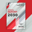 © smudge - red template annual report business with minimalist style