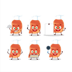 Sticker - Cartoon character of steak with various chef emoticons