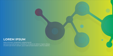 abstract background with connecting dots and lines. technology graphic design and network connection