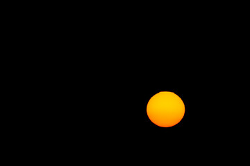 Wall Mural - sun in the dark sky