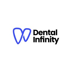 Wall Mural - infinity dental dentist tooth teeth mobius logo vector icon illustration