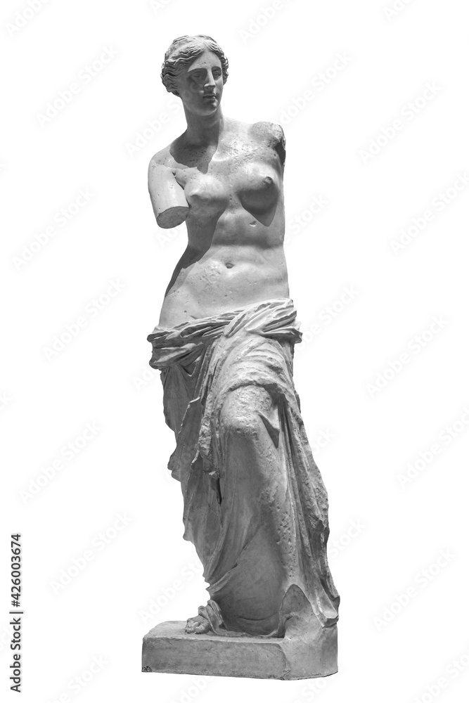 Aphrodite of Melos Venus de Milo statue in Louvre Paris - obrazy, fototapety, plakaty 