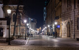 Fototapeta Miasto - Grodzka street in Krakow, Poland