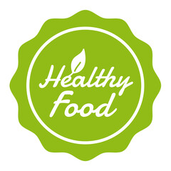 Wall Mural - Vegan Button Healthy Food Badge on white background.