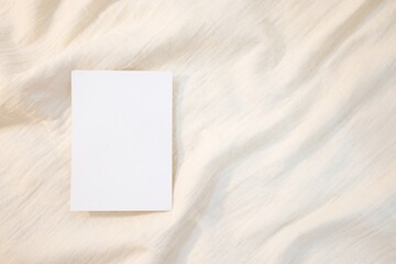 Blank Card Mockup designs in an authentic white greeting card artworks or stationery designs. empty paper card background