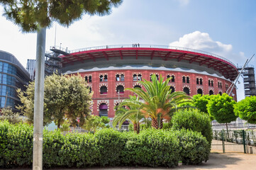 Wall Mural - Barcelona Arena (Arenas de Barcelona) on Spain square