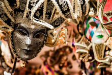 Carnival Masks In Venice, Veneto, Italy