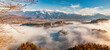 Panorama of Lake Bled in the Julian Alps of the Upper Carniolan region, northwestern Slovenia