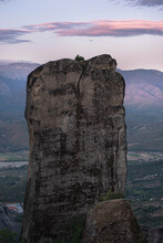 Rocks Formation In Meteora, Thessaly, Greece