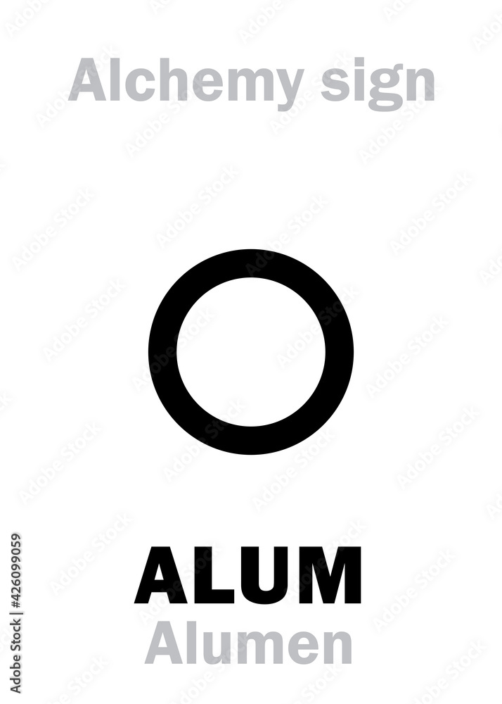 Alchemy Alphabet: ALUM (Alumen), also: Vitriol of Argile (vitriol of ...