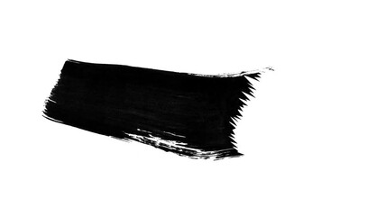 Wall Mural - single ink stroke animation. ink scratch effect for video design element. ink brush for lower third 