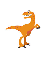 Canvas Print - velociraptor dinosaur cartoon