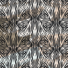 Wall Mural - Animal print, Zebra texture background