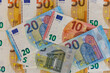 The Euro Currency as background