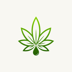 Wall Mural - unique elegant cannabis with original color.
